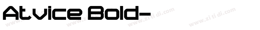 Atvice Bold字体转换